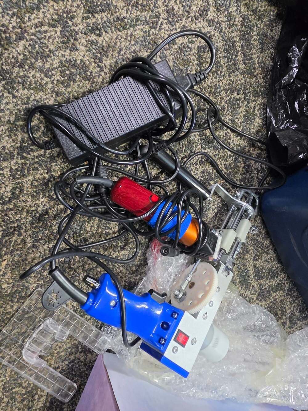 AK-I Electric Rug Tufting Gun Cut Pile Machine Kit